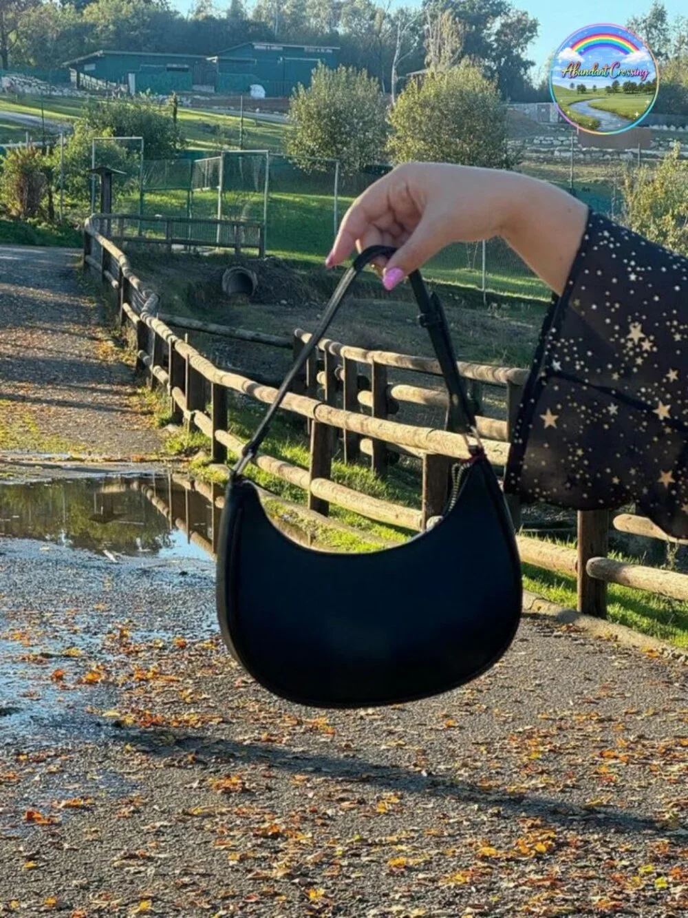 Vegan Leather Crescent Clutch Purse Y2K Crossbody Shoulder Bag
